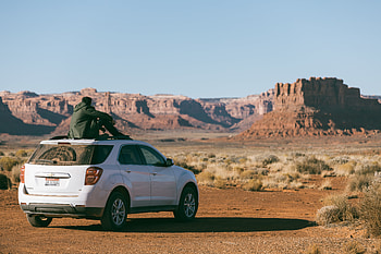 Mountains, Cars, Human, Person, Loneliness, Valley, Chevrolet Equinox HD wallpaper