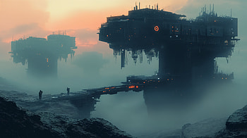 Dystopian Dreams: A Ultra Experience, dystopian landscape, futuristic, landscape, Sci Fi, mist HD wallpaper