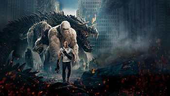 Rampage Poster, rampage, dwayne-johnson, 2018-movies, movies, poster HD wallpaper
