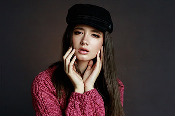 Pink lips, woman, beautiful HD wallpaper