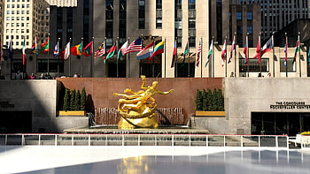 Rockefeller Center, News updates, Iconic city landmark, Entertainment HD wallpaper
