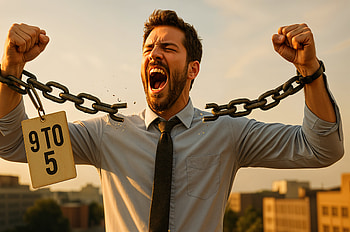 Ultra : Breaking from the 9 to 5 Chain, man, 9 to 5 job, chain HD wallpaper