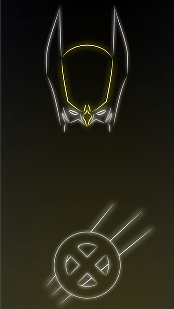 Tap to see more Superheroes Glow With Neon Light Apple 6s Plus HD phone wallpaper