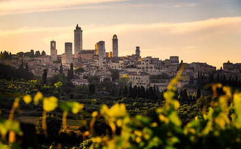 San Gimignano vineyards, Fine art graphy, Tuscan landscapes, Wine country HD wallpaper