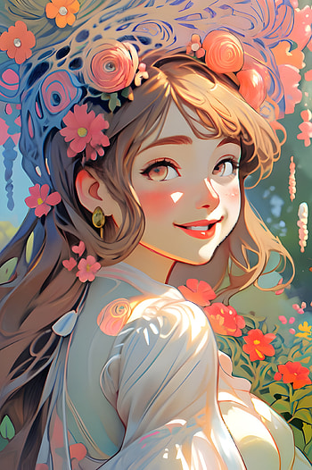 Rita, garden, Anime HD phone wallpaper