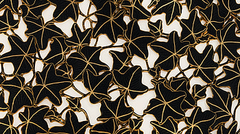Elegant Ivy Ultra, ivy, leaf, black, pattern, botanical HD wallpaper