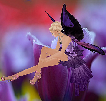 Purple butterfly fairy, Butterfly, Fantasy, Purple, Fairy, Beautiful, High heels, Wings, Blonde, Flower HD wallpaper