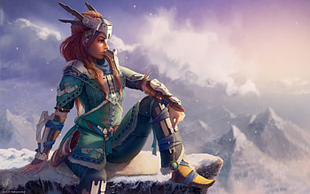 Horizon Zero Dawn Aloy Artwork, aloy, horizon-zero-dawn, games, pc-games, xbox-games, ps-games, artwork, artist, digital-art, deviantart HD wallpaper