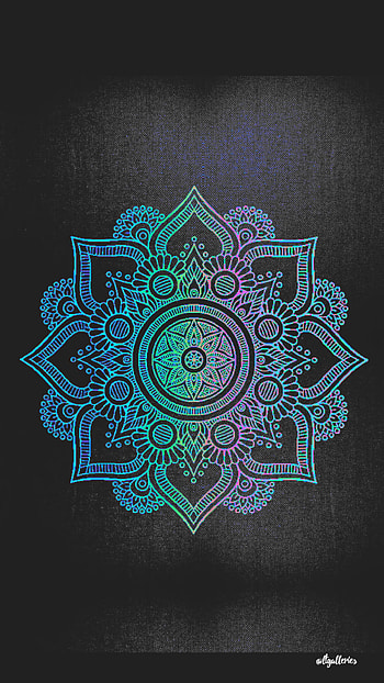 Mandala 1, art, colour, color, mandela HD phone wallpaper
