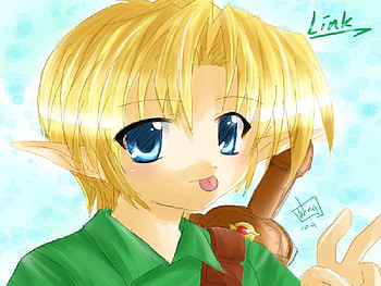 Young Link, sword, blonde, green, video games, zelda, peace HD wallpaper