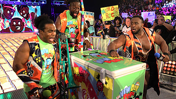 The New Day debut their WrestleMania-bound ice cream bike: WWE Fastlane 2017 (WWE Network Exclusive) | WWE HD wallpaper