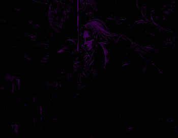 Alucard in Royal Purple, castlevania, alucard, game, vampire HD wallpaper