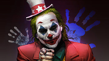 Joker Clown Face, joker-movie, joker, superheroes, supervillain HD wallpaper