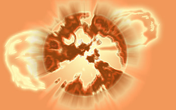 Exploding Sun, orange, exploding, sun HD wallpaper
