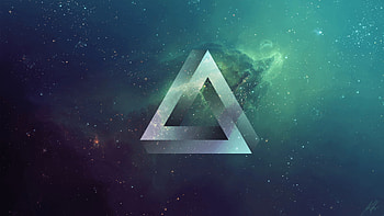 Triangle, Infinity symbol, Abstract , Futuristic design HD wallpaper