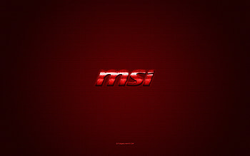 MSI logo, red shiny logo, MSI metal emblem, red carbon fiber texture, MSI, brands, creative art, MSI emblem HD wallpaper