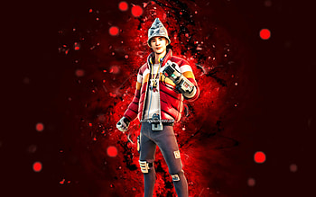 Tinfoil Cade, , red neon lights, Fortnite Battle Royale, Fortnite characters, Tinfoil Cade Skin, Fortnite, Tinfoil Cade Fortnite HD wallpaper
