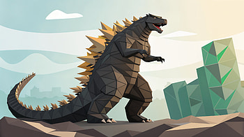 Godzilla: Epic Ultra Experience, Godzilla, monster, landscape, digital illustration HD wallpaper