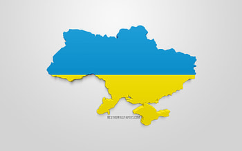 Ukraine, ukrainian, flag, map, ukr HD wallpaper