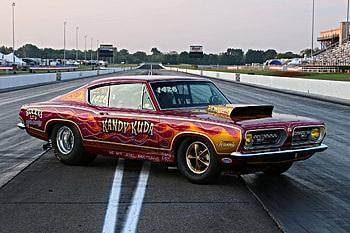Barracuda 1968, Drag Racing HD wallpaper