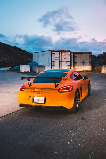 Sports, Porsche, Cars, Car, Sports Car, Spoiler, Porsche Gt4 HD phone wallpaper