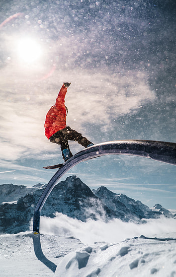 Sports, Snow, Helmet, Snowboard, Snowboarder, Trick HD phone wallpaper
