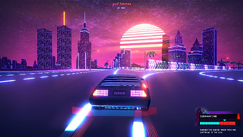 Outdrive Review Screenshot Neon City HD wallpaper