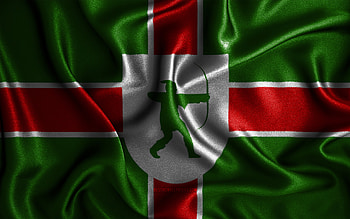 Nottinghamshire flag, , silk wavy flags, english counties, Flag of Nottinghamshire, fabric flags, 3D art, Nottinghamshire, Europe, Counties of England, Nottinghamshire 3D flag, England HD wallpaper