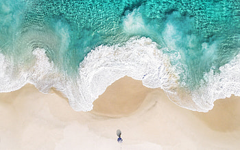 Aerial view, Alone relax, Summer vibes, Natural beauty HD wallpaper
