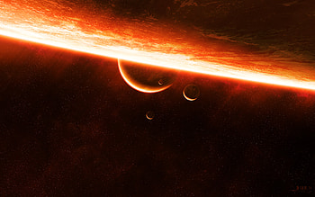 Planets, Universe, Shine, Light, Surface, Glow HD wallpaper