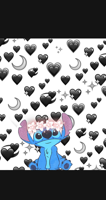 stich ❤️, magenta, graph HD phone wallpaper