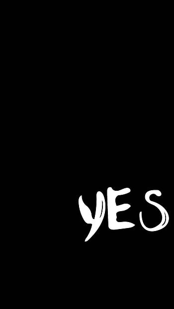 Words, Minimalism, Bw, Chb, Inscription, Word, Yes HD phone wallpaper
