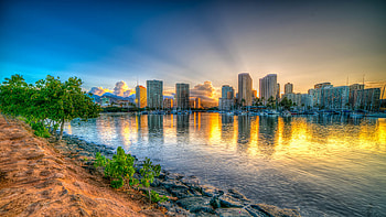 Honolulu , High-definition , Breathtaking landscapes, Luxurious resorts HD wallpaper