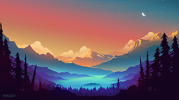 Serene Artistic Landscape - Ultra, artistic, landscape HD wallpaper