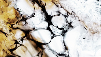 Yellow White Liquid Stains Mixing Abstraction Abstract HD wallpaper