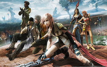 Friends, anime, video game, ff xiii HD wallpaper