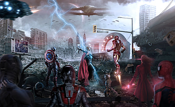 Avengers Endgame Assemble 2019, iron-man, thor, captain-america, superheroes, artwork, avengers-endgame, behance HD wallpaper