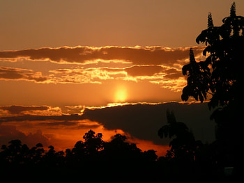 Landscape, Sunset, Sky, Sun HD wallpaper