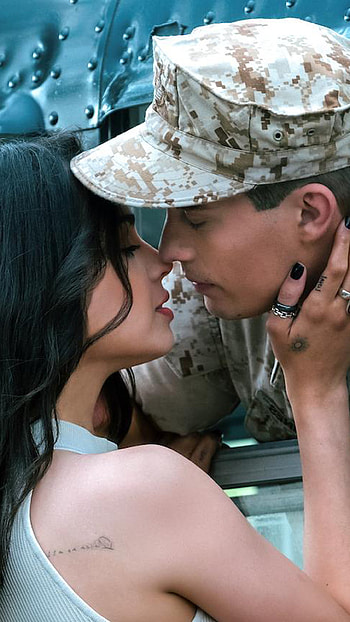 Purple hearts, love, romance, couple, movie, purple_hearts, luke_and_cassie, nicholas_galitzine, netflix, Sofia_carson HD phone wallpaper