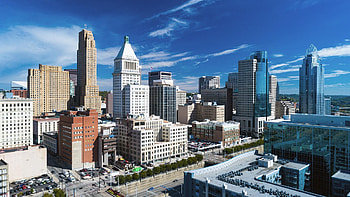 Cincinnati Skyline, Travels, Ohio destination, Marriott Bonvoy HD wallpaper