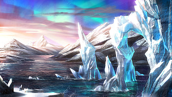 Art, Ice, Snow, Glaciers, Ice Blocks HD wallpaper