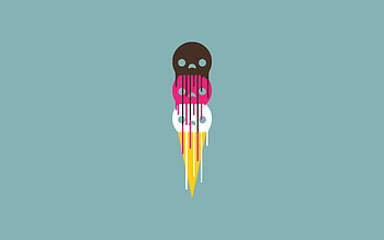 Ice Cream, Minimalism, Sweet, Colorful, Colourful HD wallpaper