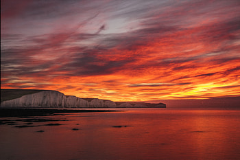 Nature, Sky, Dawn, Horizon, Hills, Hill HD wallpaper