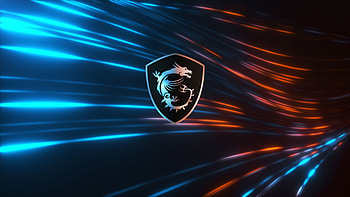 MSI Logo, Blue MSI HD wallpaper
