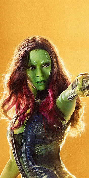 Gamora, Guardians of the Galaxy, Avengers Infinity War, Marvel HD phone wallpaper