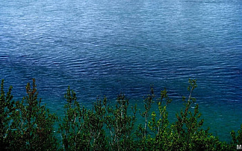 rolling on the river, blue, river HD wallpaper
