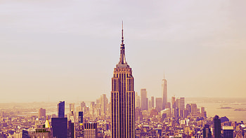 Empire State Building, New York skyline, resolution, Breathtaking beauty HD wallpaper