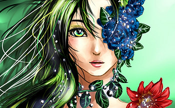Fantasy Girl, fantasy, art, glance, face, woman HD wallpaper