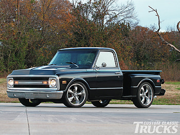 Chevy 69, bowtie, black, gm, truck HD wallpaper