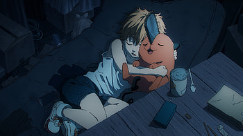 Chainsaw Man Anime – Nighttime Embrace Scene, Chainsaw Man, Anime HD wallpaper